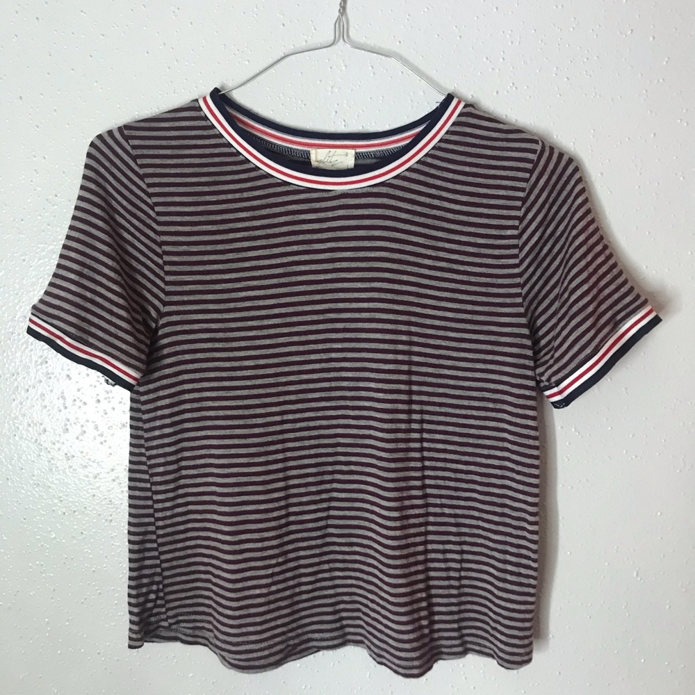 Stripped Crop Top